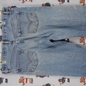 Vintage 90s Levi's 501 Women's Light Wash straight leg distressed fade jeans